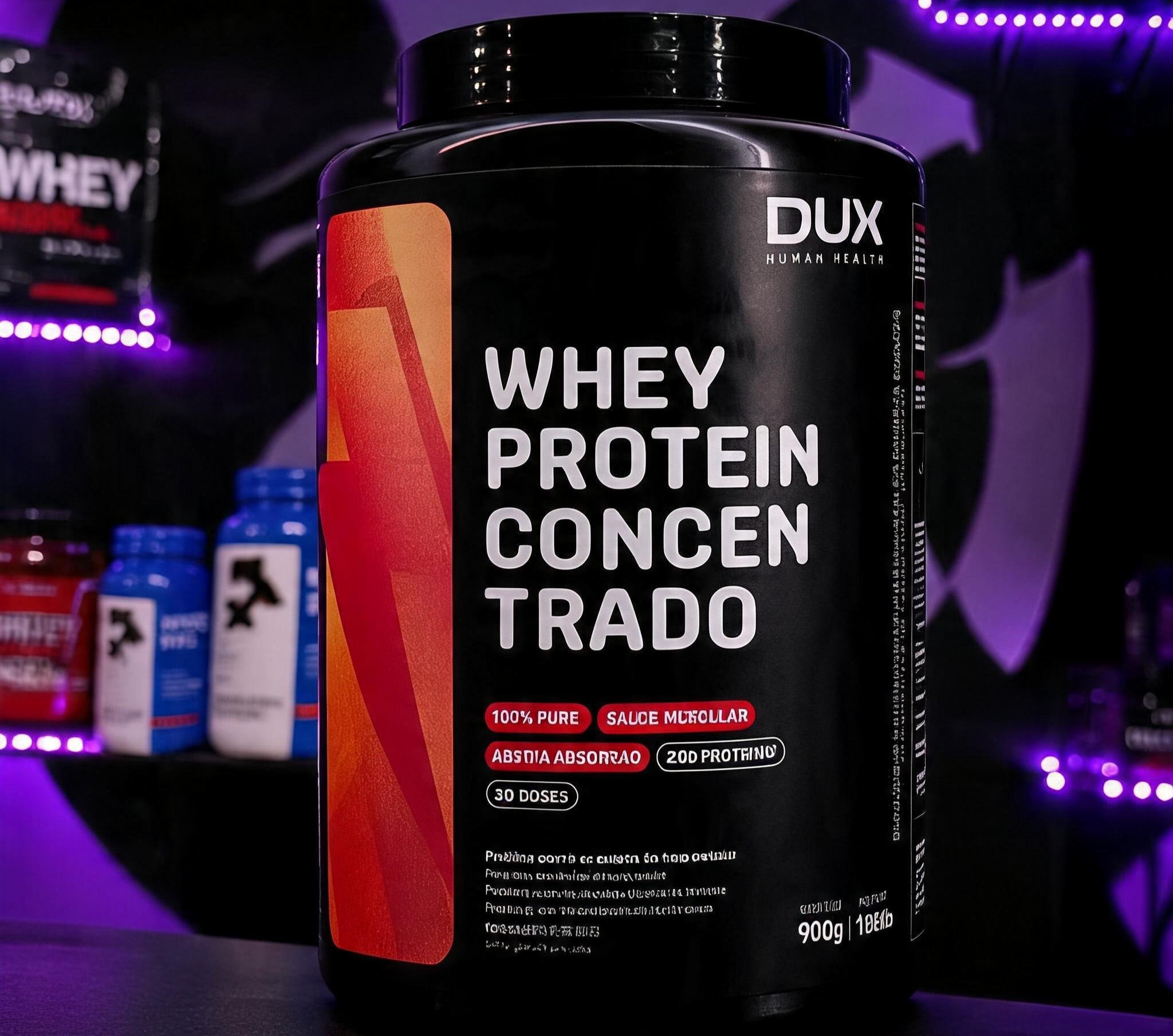 Whey Protein Dux 900g - frente